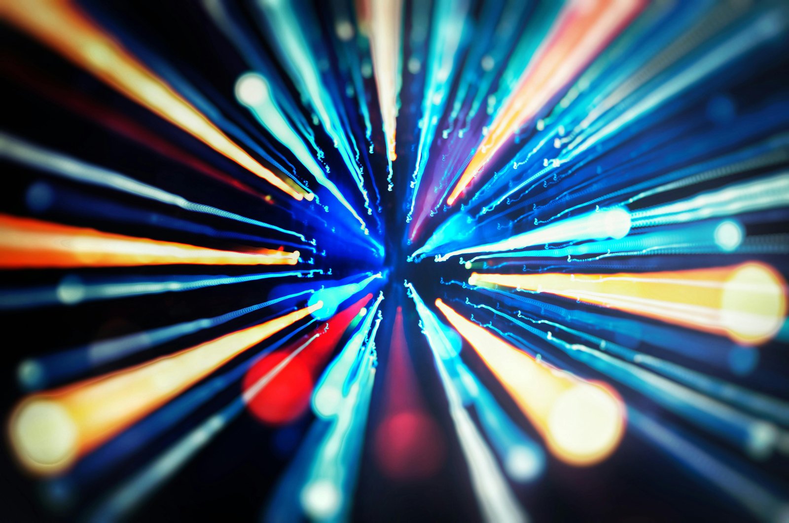 Abstract blue circuitry